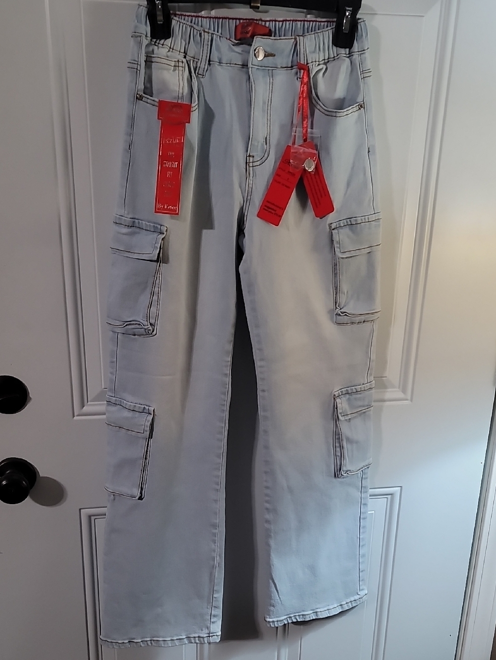 Roma Ice Wash Jeans with Red Brand Tags
